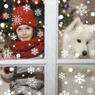 Vianočné nálepky na okná + poštovné len za 1 EURO