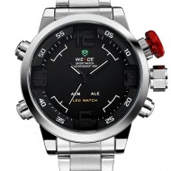 Pánske hodinky Weide Hard - Strieborno-čierne + poštovné len za 1 EURO