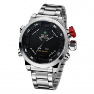 Pánske hodinky Weide Hard - Strieborno-čierne + poštovné len za 1 EURO