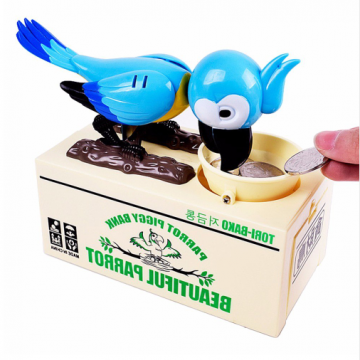 Detská pokladnička papagáj - Modrá + poštovné len za 1 EURO
